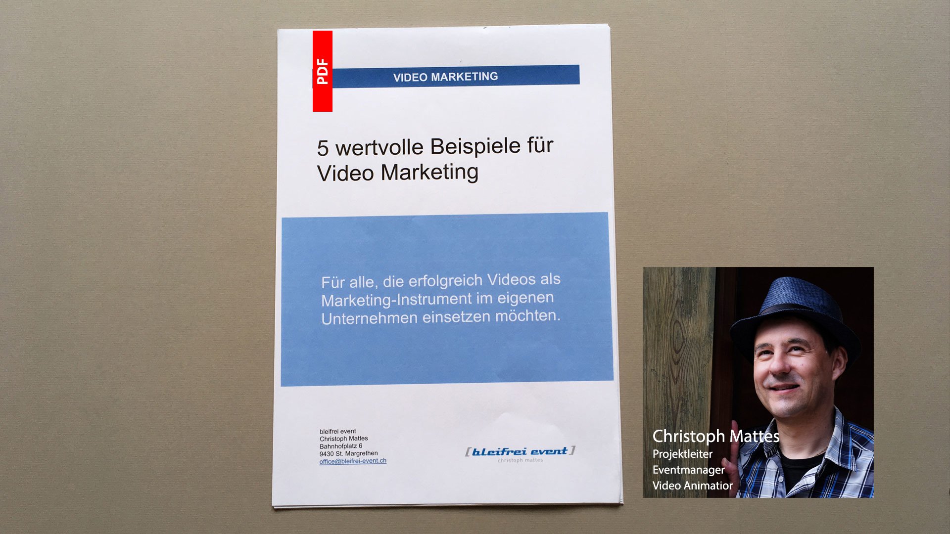 eBook - 5 wertvolle Beispiele für Video Marketing